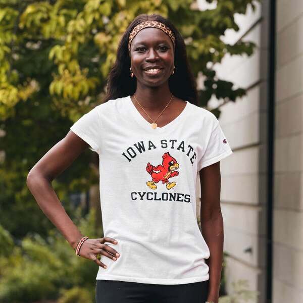 Champion Women's Walking Cy White Tri-blend Short Sleeve T-Shirt